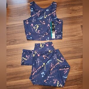 Kids Colorful Splatter Activewear Set